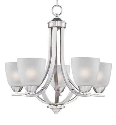 Maxim Lighting Axis 5-Light Chandelier Satin Nickel