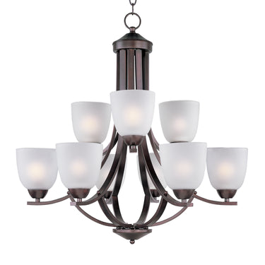 Maxim Lighting Axis 9-Light Chandelier Oil Rubbed Bronze