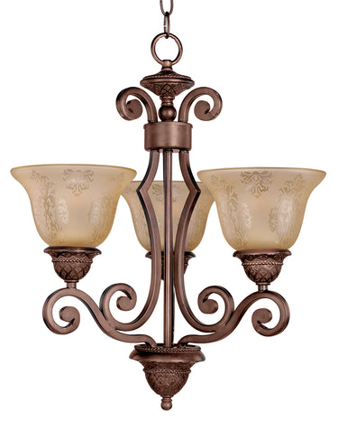 Maxim Lighting Symphony 3-Light Chandelier Oil Rubbed Bronze