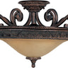 Maxim Lighting Symphony 3-Light Semi-Flush Mount Oil Rubbed Bronze