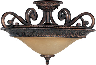 Maxim Lighting Symphony 3-Light Semi-Flush Mount Oil Rubbed Bronze
