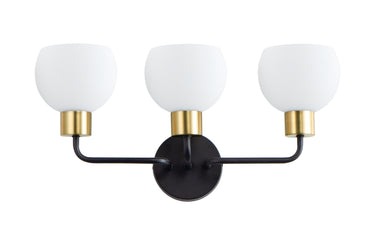 Maxim Lighting Coraline 3-Light Bath Vanity Bronze/Satin Brass