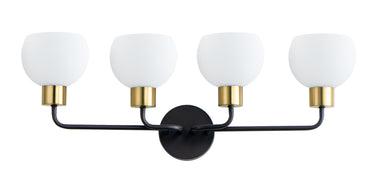 Maxim Lighting Coraline 4-Light Bath Vanity Bronze/Satin Brass