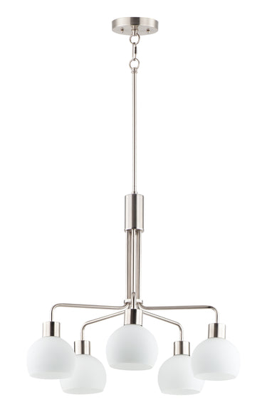 Maxim Lighting Coraline 5-Light Chandelier Satin Nickel