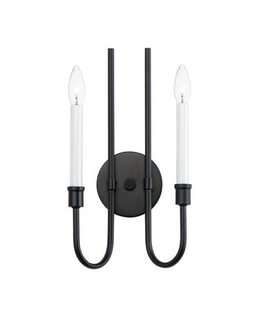 Maxim Lighting Tux 2-Light Wall Sconce Black