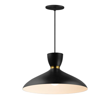 Maxim Lighting Carillon 16" Pendant Black/Satin Brass