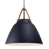 Maxim Lighting Nordic Pendant Tan Leather/Black