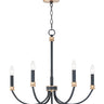 Maxim Lighting Charlton 5-Light Chandelier Black/Antique Brass