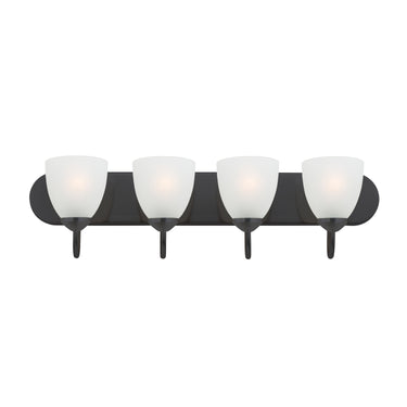 Maxim Lighting Axis 4-Light Strip Bath Vanity Black
