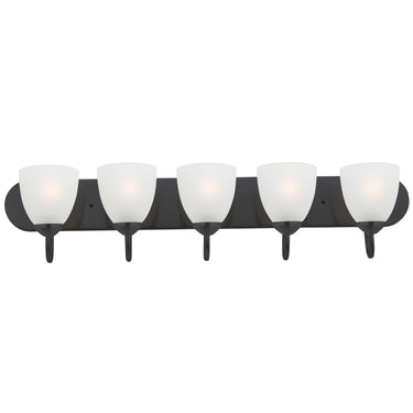 Maxim Lighting Axis 5-Light Strip Bath Vanity Black