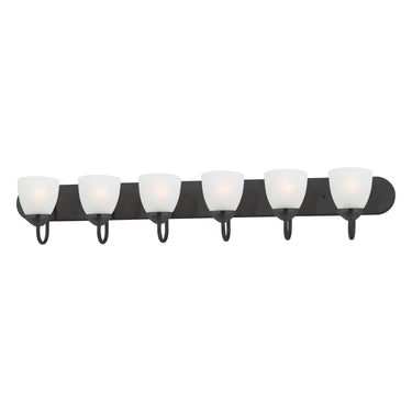 Maxim Lighting Axis 6-Light Strip Bath Vanity Black