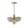 Maxim Lighting Poppy 12" Pendant Silver Gold/Satin Brass
