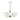 Maxim Lighting Poppy 18" Pendant White/Satin Brass