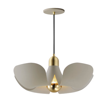 Maxim Lighting Poppy 18" Pendant Silver Gold/Satin Brass