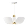 Maxim Lighting Poppy 18" Pendant White/Satin Brass