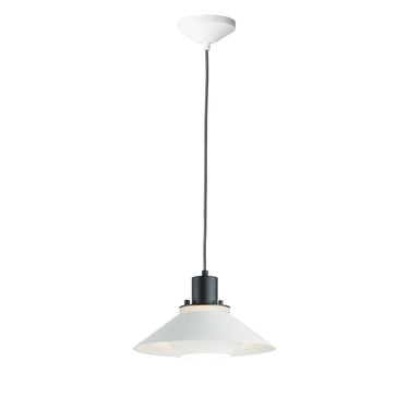 Maxim Lighting Oslo 11.75" Small Pendant Black/White