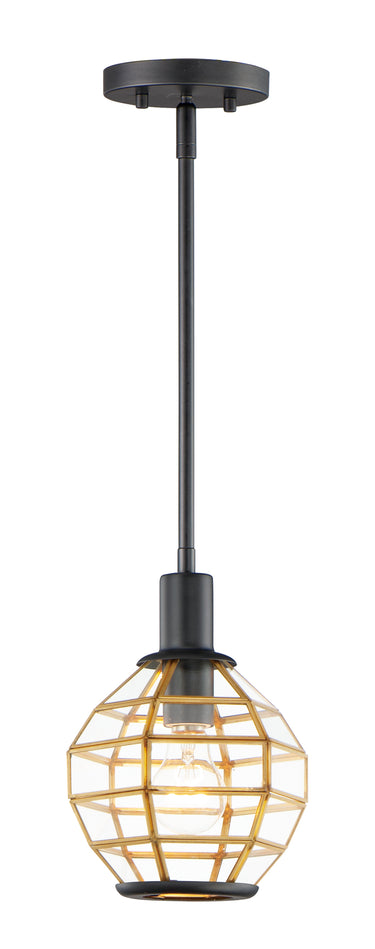 Maxim Lighting Heirloom Mini Pendant Black/Burnished Brass