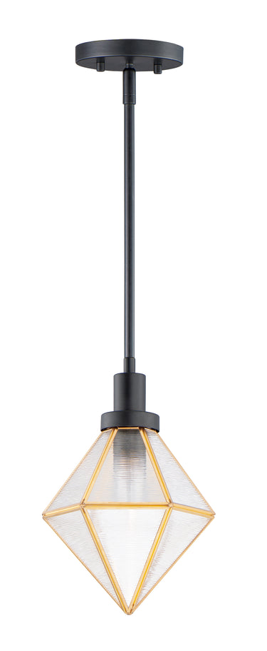 Maxim Lighting Adorn Mini Pendant Black/Burnished Brass