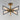 Maxim Lighting Wings 4-Light Flush Mount Black/Satin Brass