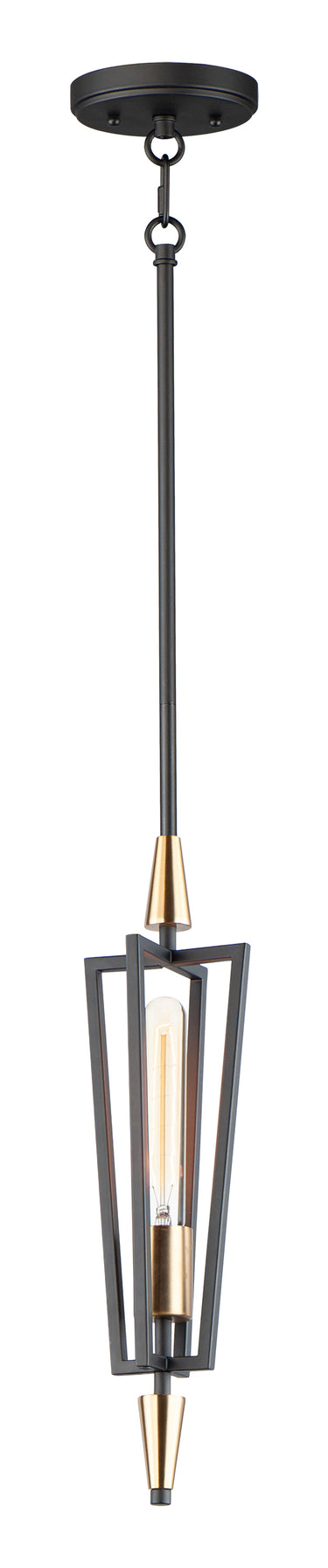 Maxim Lighting Wings Pendant Black/Satin Brass