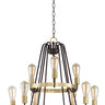 Maxim Lighting Haven 9-Light Chandelier Oil Rubbed Bronze/Antique Brass