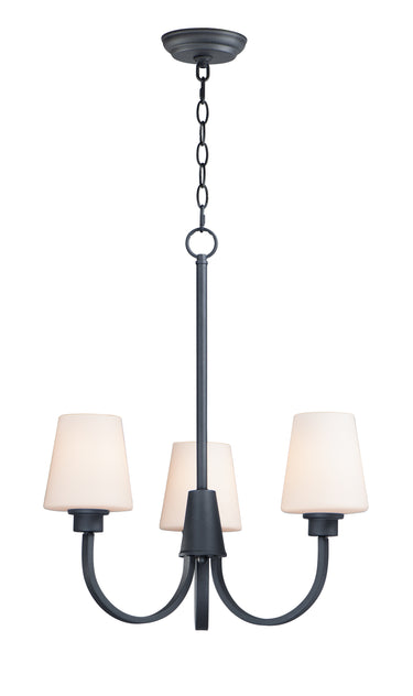 Maxim Lighting Shelter 3-Light Chandelier Black