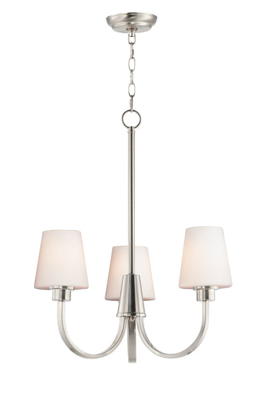 Maxim Lighting Shelter 3-Light Chandelier Satin Nickel