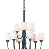 Maxim Lighting Shelter 9-Light Chandelier Black