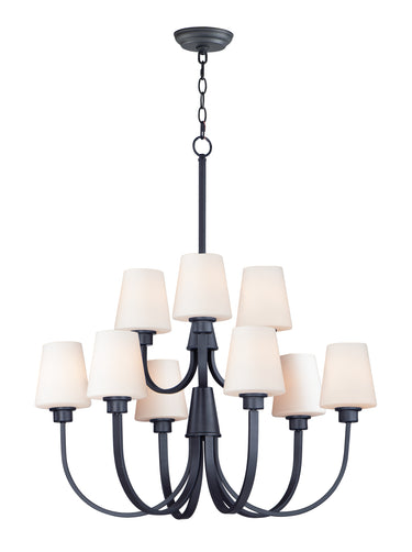 Maxim Lighting Shelter 9-Light Chandelier Black