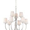 Maxim Lighting Shelter 9-Light Chandelier Satin Nickel