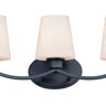 Maxim Lighting Shelter 3-Light Bath Vanity Black