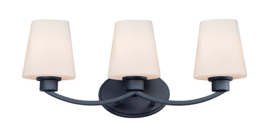 Maxim Lighting Shelter 3-Light Bath Vanity Black