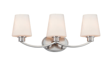 Maxim Lighting Shelter 3-Light Bath Vanity Satin Nickel