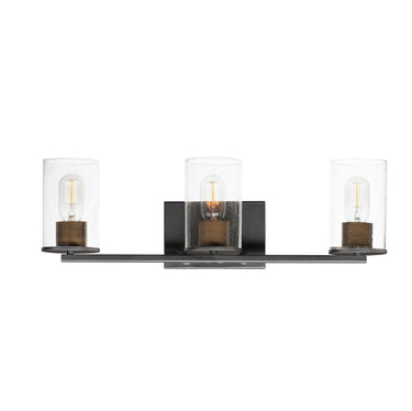 Maxim Lighting Sleek 3-Light Bath Vanity Antique Brass/Black
