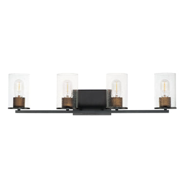 Maxim Lighting Sleek 4-Light Bath Vanity Antique Brass/Black