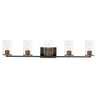 Maxim Lighting Sleek 5-Light Bath Vanity Antique Brass/Black