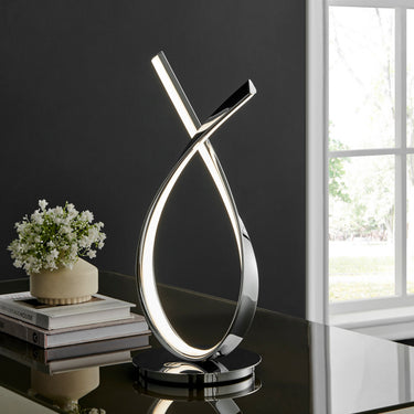 Finesse Decor Murphy Table Lamp Chrome