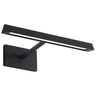Image of Dessau 12 inch LED picture light in Nightshade Black finish, wall mounted art lighting.