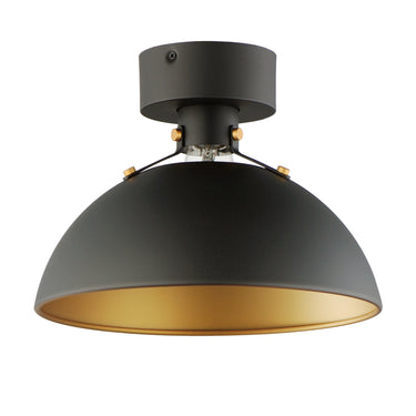 Maxim Lighting Dawn Flush Mount Antique Brass/Black