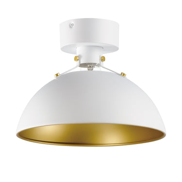 Maxim Lighting Dawn Flush Mount White/Satin Brass