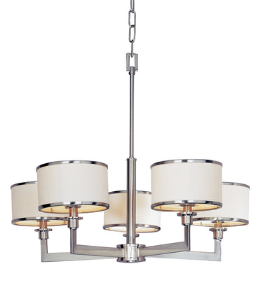 Maxim Lighting Nexus 5-Light Chandelier Satin Nickel