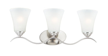 Maxim Lighting Vital 3-Light Bath Vanity Satin Nickel