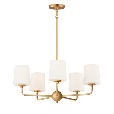 Maxim Lighting Bristol 5-Light Chandelier Satin Brass