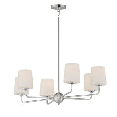 Maxim Lighting Bristol 6-Light Chandelier Satin Nickel