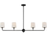 Maxim Lighting Bristol 4-Light Linear Chandelier Anthracite