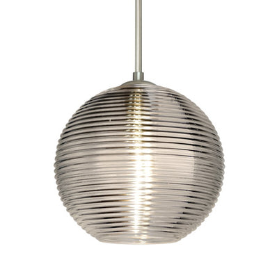 Kristall 8 cable pendant: Smoke glass shade | Besa Lighting