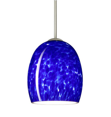 Lucia cable pendant: Blue Cloud glass shade | Besa Lighting