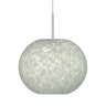 Luna stem pendant: Carrera glass shade | Besa Lighting