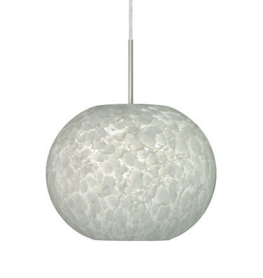 Luna stem pendant: Carrera glass shade | Besa Lighting