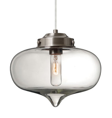Mira stem pendant: Clear glass shade | Besa Lighting